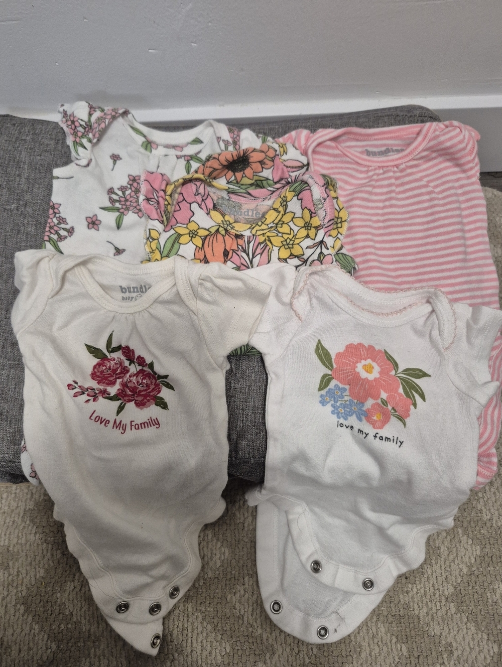 *5 Items for $25 Baby Items* 5 X Bundles Sleepers 0-3